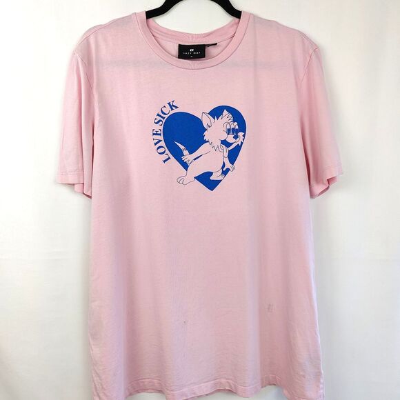 ♡ Lazy Oaf ♡ Lovesick Kitty Tee - Size Medium - Picture 3 of 9